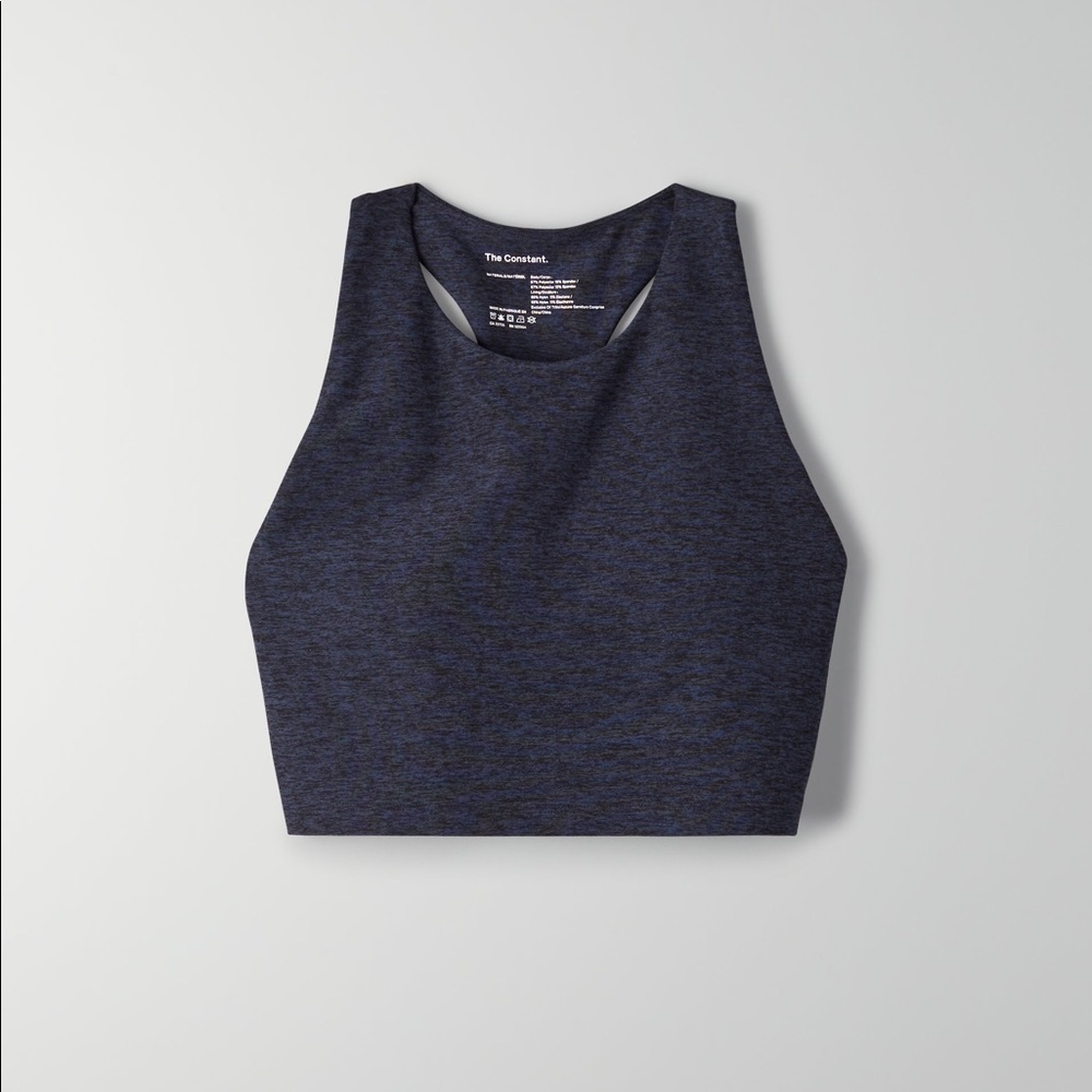 Aritzia the constant bra top in navy in size XS